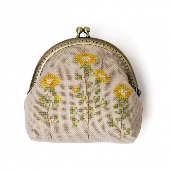 Набор для вышивания крестом XIU CRAFTS арт.2860305 Кошелек Маргаритка 10х10 см