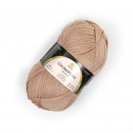 Пряжа для вязания КАМТ Шелкопряд (70% п/т шерсть, 30% искусственный шелк) 5х100г/300 цв.006 св.бежевый