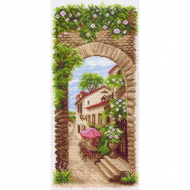 Рисунок на канве МАТРЕНИН ПОСАД арт.24х47 - 1476 Летнее кафе