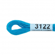 Нитки для вышивания Gamma мулине (3071-3172) 100% хлопок 24 x 8 м цв.3122 ярк.голубой