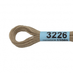Нитки для вышивания Gamma мулине (3173-6115) 100% хлопок 24 x 8 м цв.3226 бежевый