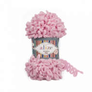 Пряжа для вязания Ализе Puffy Fine (100% микрополиэстер) 5х100г/14м цв.638 розовый