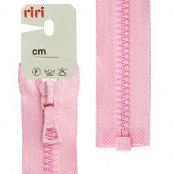 107354_Молния riri тракторная разъёмная 1 замок, 6 мм, 40 cм, цвет 2441, розовый