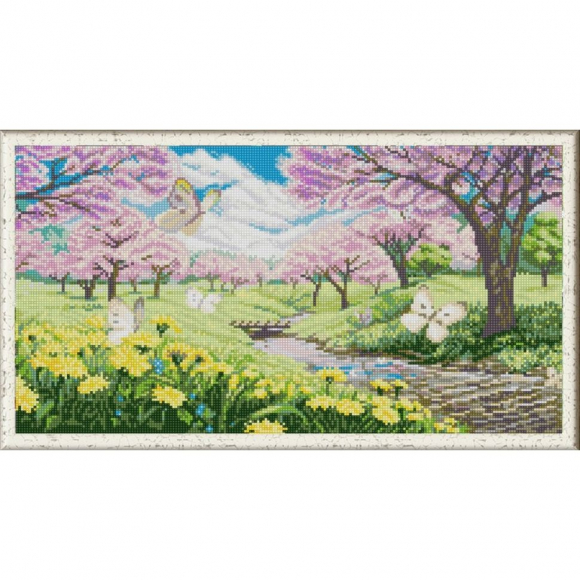 Рисунок на ткани (Бисер) КОНЁК арт. 1277 Весна пришла 25х45 см Рисунок на ткани (Бисер) КОНЁК арт. 1277 Весна пришла 25х45 см