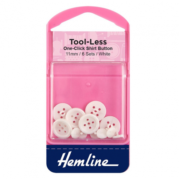 187806_Пуговица-заклепка, 11 мм, цвет белый