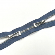 Молния мет. титан №5 никель два замка 110см D277 светлый джнс