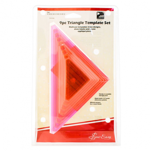 82842_Лекала универсальные "Треугольники", 2", 2.5", 3",3.5", 4", 4.5", 5", 5.5", 6"