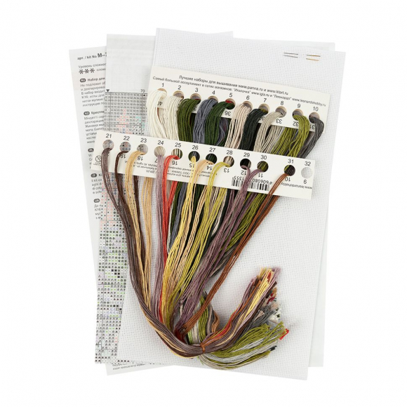 Набор для вышивания PANNA арт. M-7350 Новогодняя машина 19х25 см