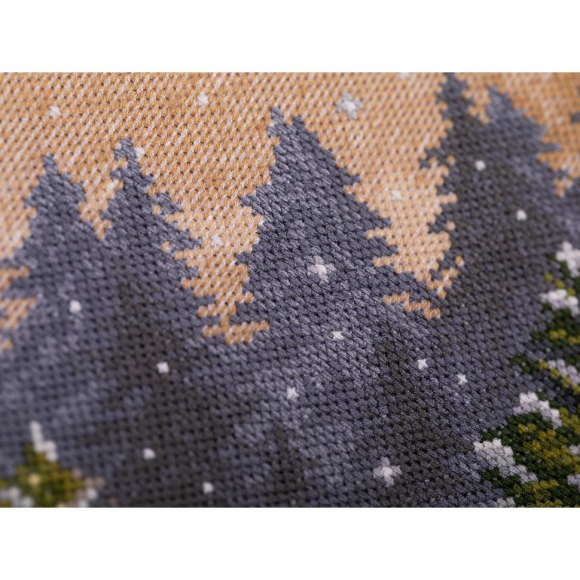 Набор для вышивания PANNA арт. M-7350 Новогодняя машина 19х25 см