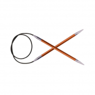 47064 Knit Pro Спицы круговые для вязания Zing 2,75мм/40см, алюминий