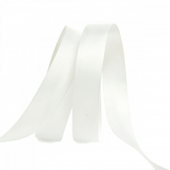 Лента Ideal репсовая в рубчик шир.15мм цв. F102 молочный уп.27,42м