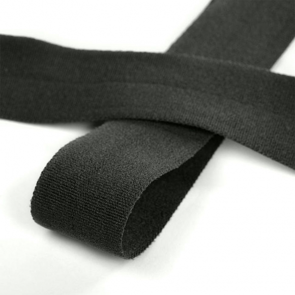 Резинка TBY бельевая окантовочная матовая 20мм арт.ROM.20075S цв.S075 темно-серый уп.50 м