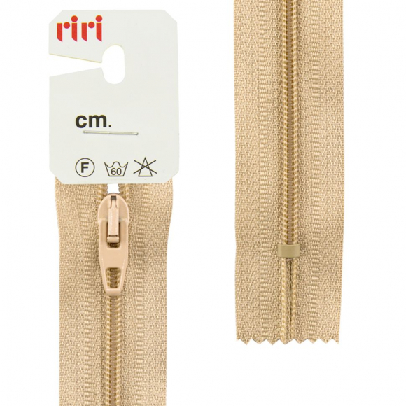 126562_Молния Meras, спираль, неразъёмная, 4 мм, 20 см, цвет 2212, бежевый нейтральный