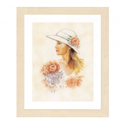 106099_Набор для вышивания "Lady with hat"
