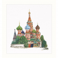 75907_Набор для вышивания "Собор Покрова Пресвятой Богородицы, что на Рву", канва лён 36 ct