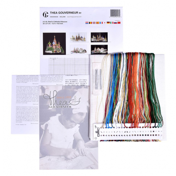 75907_Набор для вышивания "Собор Покрова Пресвятой Богородицы, что на Рву", канва лён 36 ct