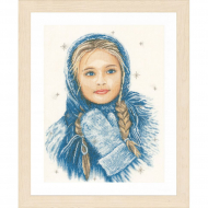 Набор для вышивания LANARTE арт.PN-0169674 Winter Girl 30х40 см