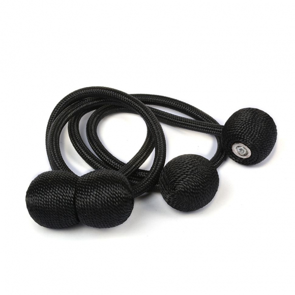 Подхват для штор на магните  TBY-Р1910-04 цв. черный 43см уп.2шт