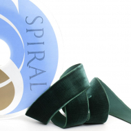 68670_Лента бархатная SAFISA, 15 мм, 10 м, цвет 97, болотный