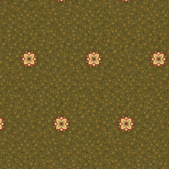 Ткань для пэчворка PEPPY Тайны Марокко 146 г/м? 100% хлопок цв.ТМ-10 зеленый уп.50х55 см