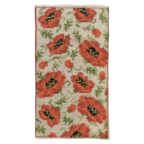 189528_Набор для вышивания футляра для очков "?tui ? Lunettes Coquelicots" (Маки), 9 х 16,5 см