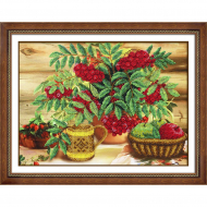 Набор для вышивания бисером ПАУТИНКА арт.Б-1289 Осенний натюрморт 38х28 см Набор для вышивания бисером ПАУТИНКА арт.Б-1289 Осенний натюрморт 38х28 см