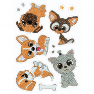 Кристальная мозаика ФРЕЯ арт.ALVN-121 Щенки (наклейки) 19,5х14 см Кристальная мозаика ФРЕЯ арт.ALVN-121 Щенки (наклейки) 19,5х14 см