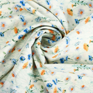 Ткань Софт 105 г кв.м 97% полиэстер, 3% спандекс шир.150 см арт.TBY.M111.1 цв.1 белый уп.1м