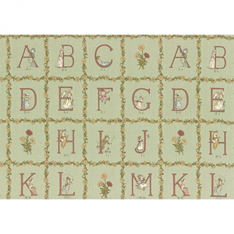 Ткань для пэчворка PEPPY Kate Greenaway Panel 115 г/м? 100% хлопок цв.31008-60 уп.60х110 см