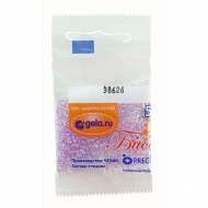 Бисер Preciosa №10, 5 г., цвет №38626 фиолетовый прокрас прозрачный