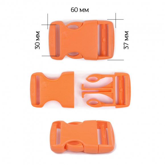 Фастекс 30мм FE30А цв.оранжевый нагрузка 80 кг уп.20 шт