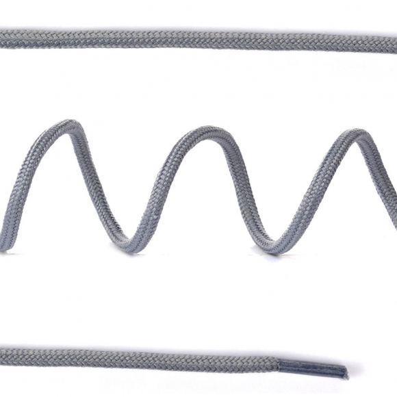 Шнурки круглые 3мм вощеные дл.60см цв. т.серый (50 компл)