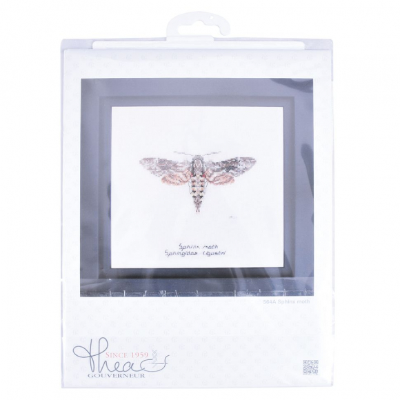 151873_Набор для вышивания "Сфинкс-мотылёк", канва лён 32 ct