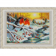 Рисунок на ткани (Бисер) КОНЁК арт. 9730 Морозное утро 29х39 см
