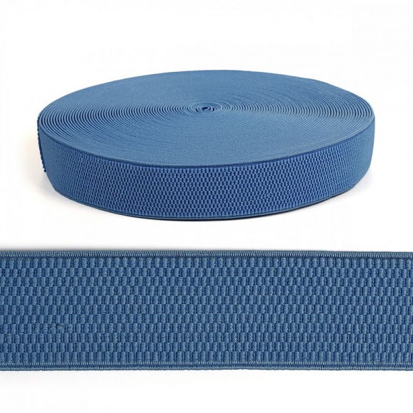 Резинка TBY помочная Ультра арт.RD.40218 шир.40мм цв.218 синий рул.25м