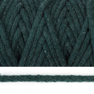 Шнур круглый х/б 08мм с наполнителем цв.1404 изумруд уп.50м