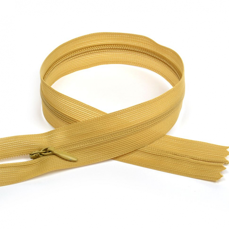 Молния MaxZipper пласт. потайная №3 50см н/р цв.F278 бежевый уп.50шт