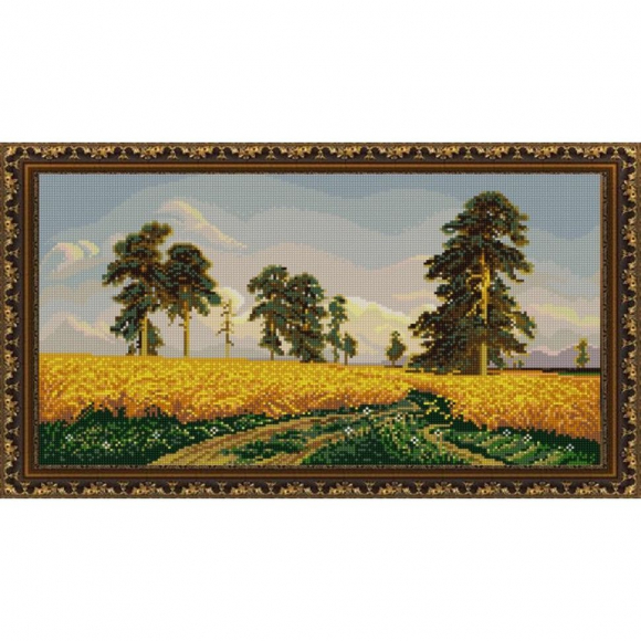 Рисунок на ткани (Бисер) КОНЁК арт. 1212 Рожь (И.Шишкин) 25х45 см