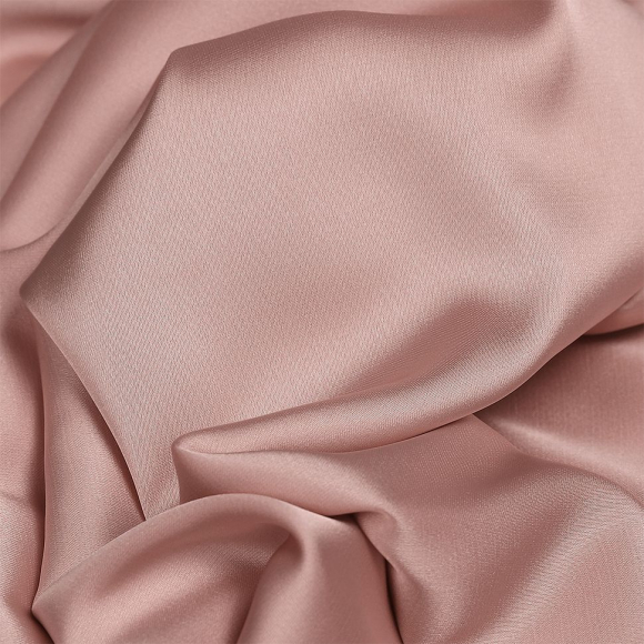 Ткань шелк Армани 90г/м? 97% ПЭ 3% Спандекс шир.150см арт.TBYArm-061 цв.61 пудра-розовая рул.25м