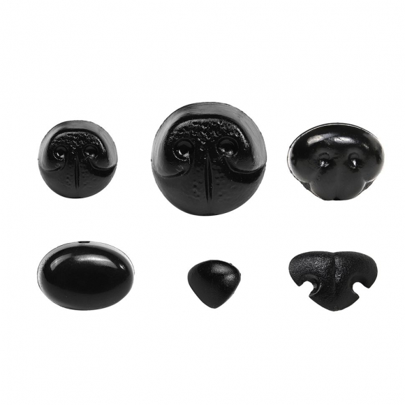 Набор носов №3 в органайзере винтовые пластик цв.черный, уп.58шт