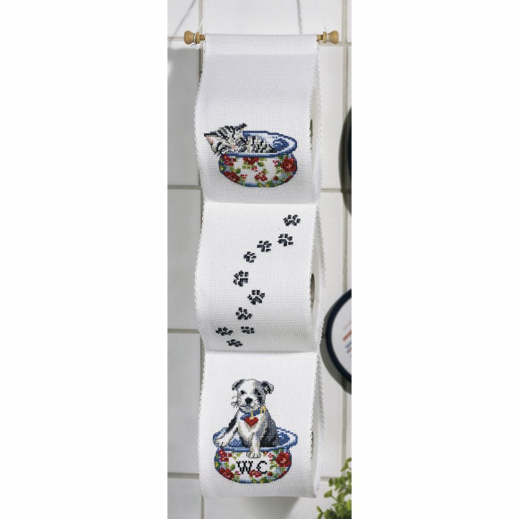 Набор для вышивания держателя для туалетной бумаги "Верные друзья"