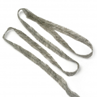 Лента Idealtex нитепрошивная клеевая по косой с нитью 10мм цв.серый арт.5710G рул.100м