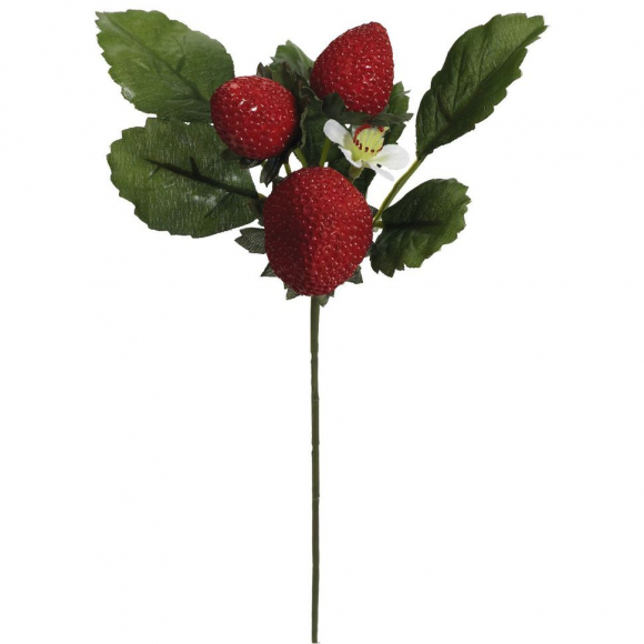 Ветка декоративная "Клубника"