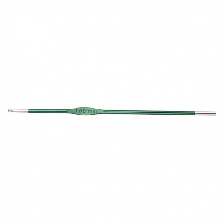 47465 Knit Pro Крючок для вязания Zing 3мм, алюминий, нефтритовый
