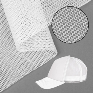 Сетка для пошива бейсболок жесткая арт.TBY-102-4 70г/м? (105г/пог.м) ш.150см цв.белый рул.100м Сетка для пошива бейсболок жесткая арт.TBY-102-4 70г/м? (105г/пог.м) ш.150см цв.белый рул.100м