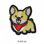 Термоаппликации арт.TBY.2216 Собачка 6,2х5см, уп.20 шт