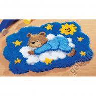 54325_Набор для вышивания коврика "Медвежонок на облаке" 54325_Набор для вышивания коврика "Медвежонок на облаке"