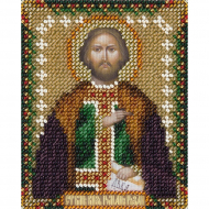 Набор для вышивания PANNA арт. CM-1928 Икона Святого благоверного князя Романа Рязанского 8,5х11 см