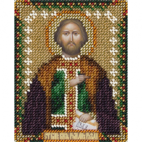 Набор для вышивания PANNA арт. CM-1928 Икона Святого благоверного князя Романа Рязанского 8,5х11 см