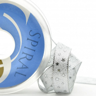 162337_Лента металлик,SPIRAL ( SAFISA), арт.35128-38мм, 15 м, цвет 102, серебряный